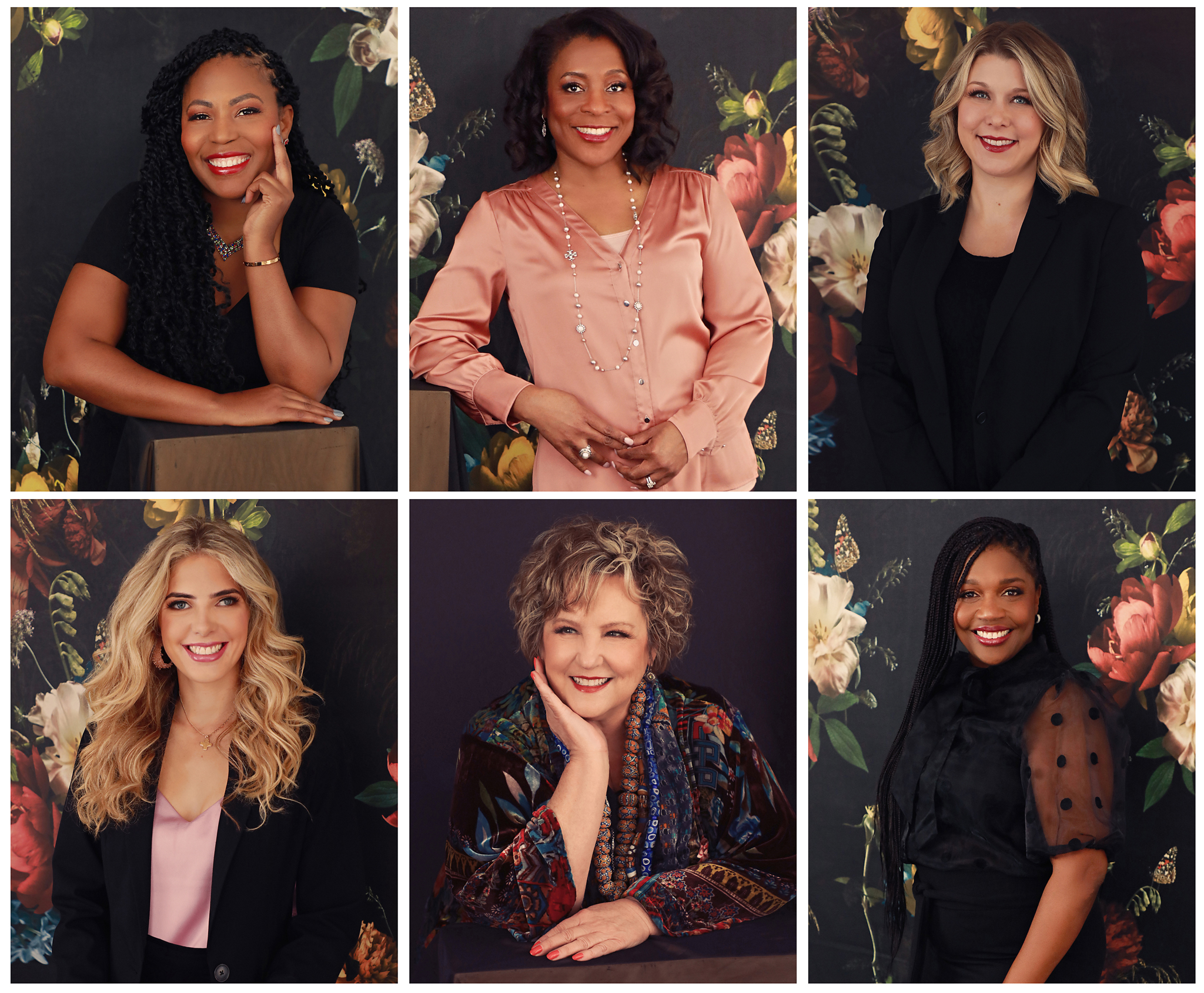 collage of six women of influence award winners